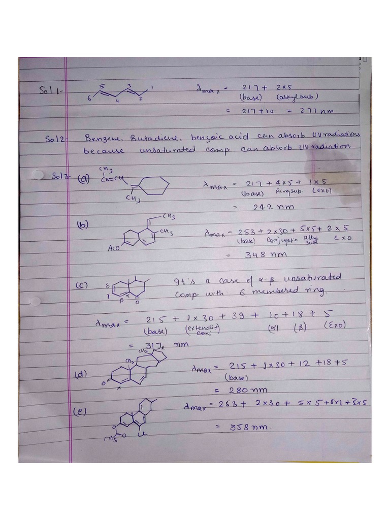Spectroscopy Assignment PDF