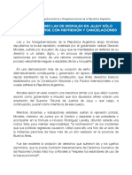 Incidentes en Jujuy: ¿Qué Vicegobernadores Firmaron La Carta?