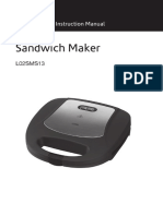 LOGIK 2 SLICE SANDWICH MAKER L02SMS13 Manual