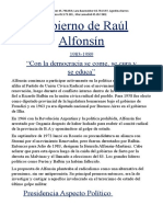 Gobierno de Raul Alfonsín Oficial