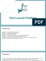 Activity Template Sauce Spoon Test Launch Findings