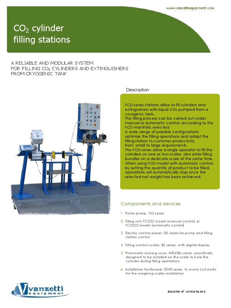 Modular CO2 Cylinder Filling System | PDF | Pump | Equipment