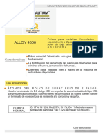 ALLOY 4300 Polvos - Comercial