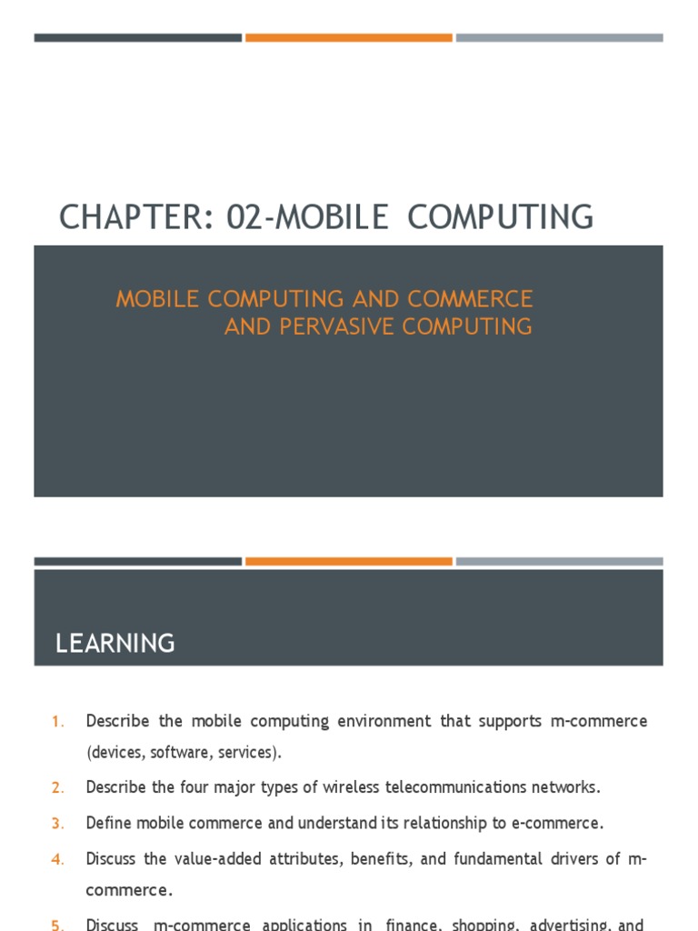 Chapter 02 Mobile Computing | PDF | Mobile Phones | Wireless Lan