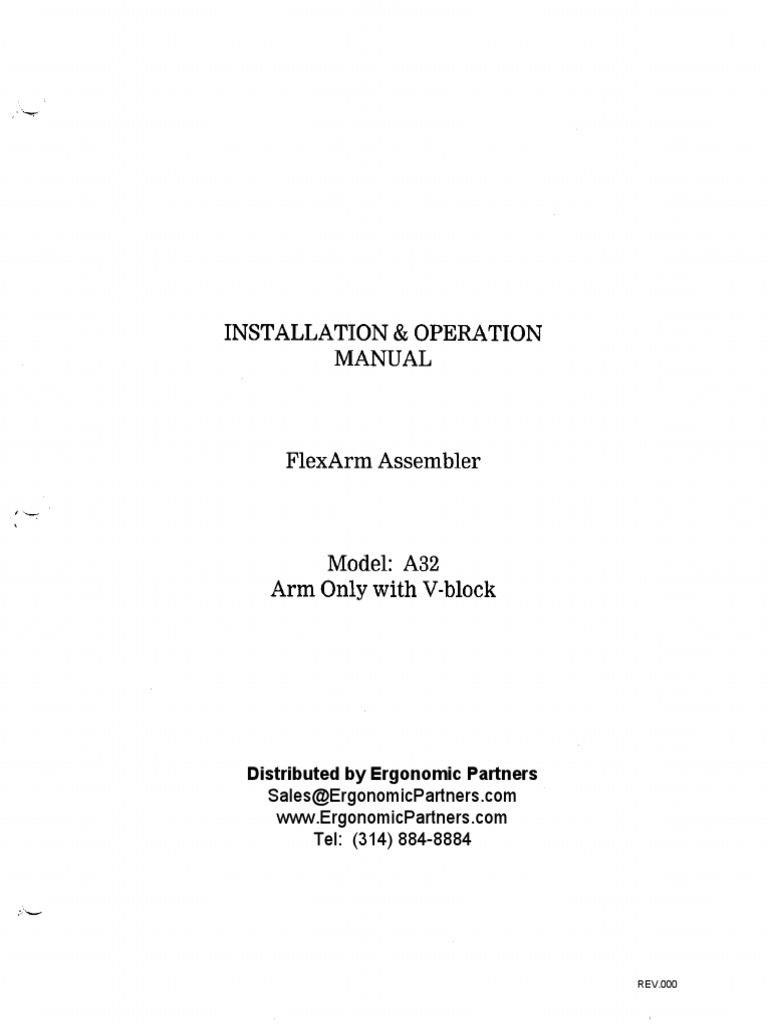 flexarmheavydutyassemblerarma32manual PDF Vehicles Mechanical Engineering