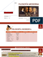 Filosofía Moderna - Prof. Tommy Cienfuegos