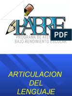 Articulación Lenguaje