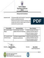 Job Improvement Commitment