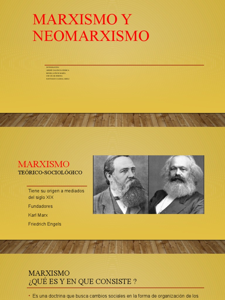 Marxismo y Neomarxismo Descargar gratis PDF marxismo Conflicto de