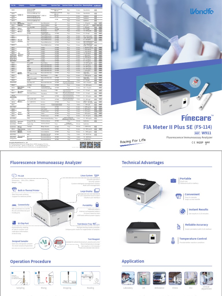 Finecare 114 | PDF | C Reactive Protein | Kidney