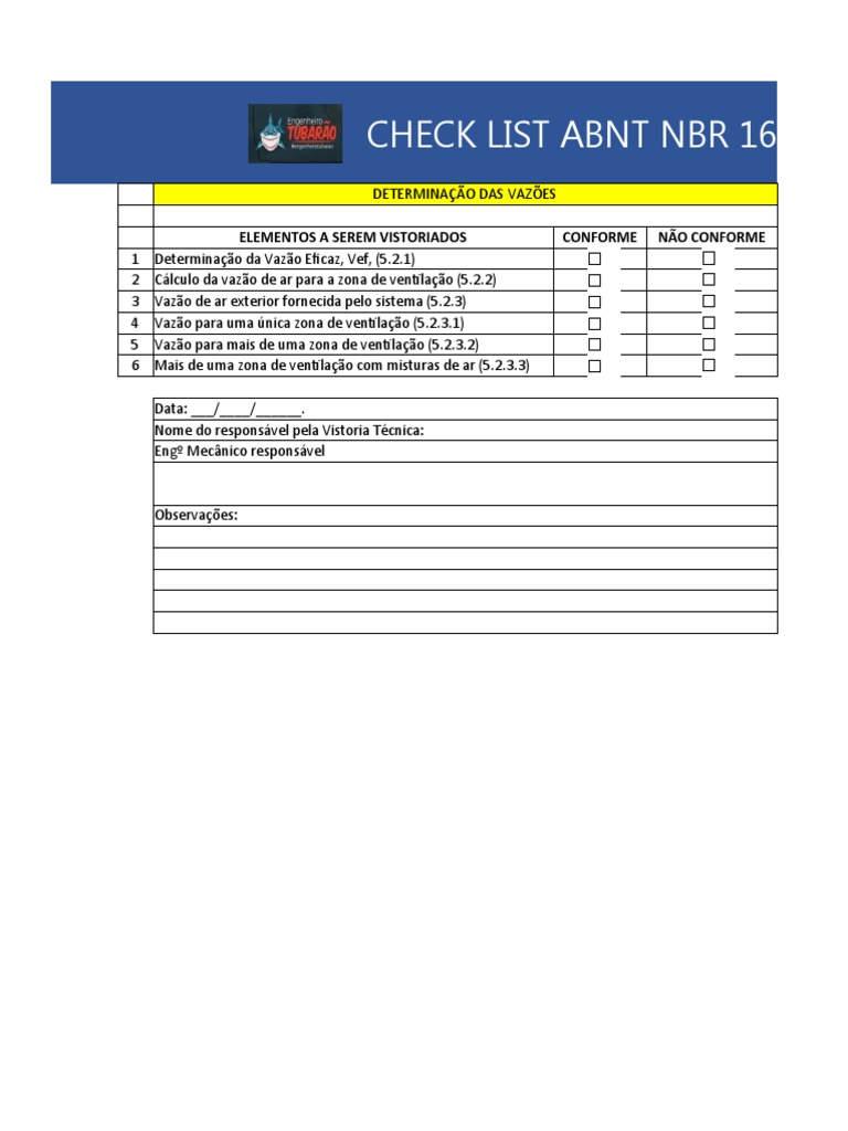 CHECKLIST+-+SISTEMAS+DE+EXAUSTA_O+INDUSTRIAL | PDF