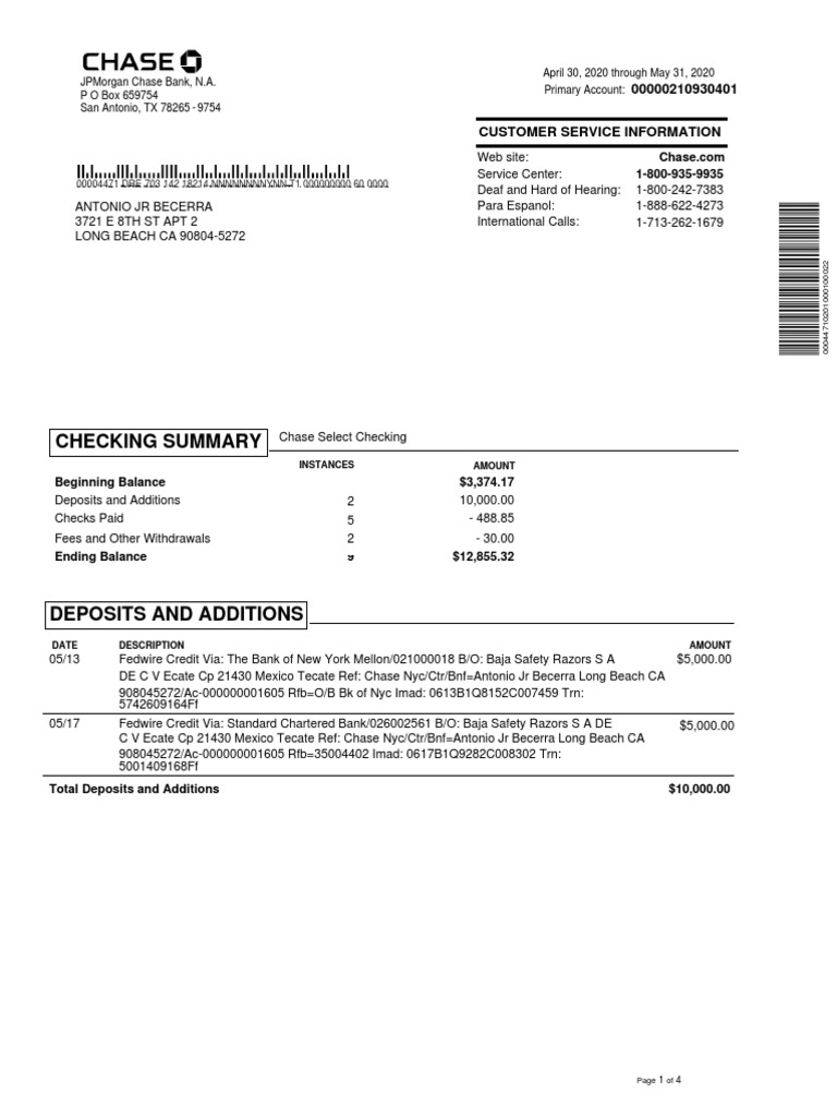 Bank Statement June | PDF | Cheque | Credit Card