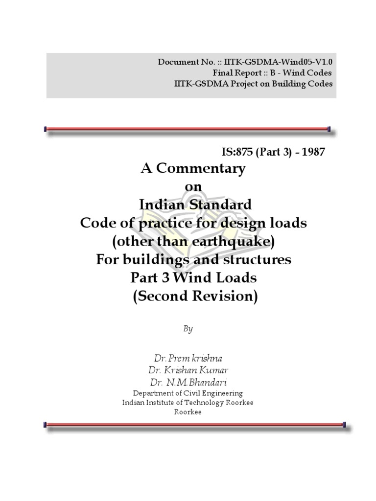 Wind Load Design Code for India | PDF | Wound | Wind Speed