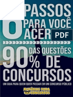 EBOOK 6 Passos para Acertar 90 Das Questões de Concursos