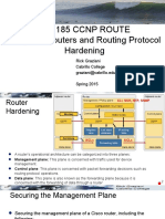 Cis185 ROUTE 8 RoutersAndRoutingProtocolHardening