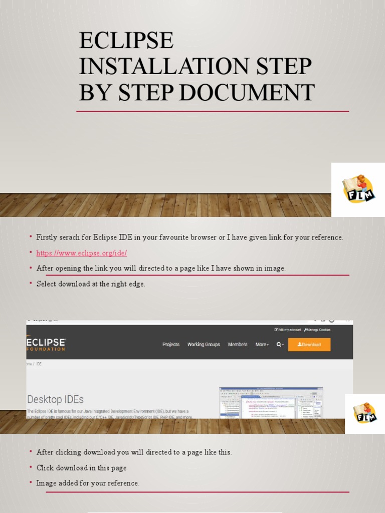 Eclipse installation step by step document pdf