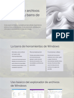 Explorador de Archivos de Windows y Barra de Herramientas