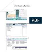 How to Make Partition