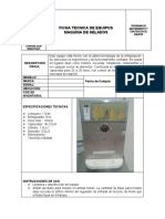 Ficha Tecnica de Maquina Heladera