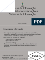 Sistemas de Informação Gerencial - Introdudução Aos Sistemas