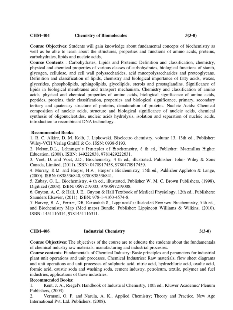 Chemistry of Biomolecules PDF