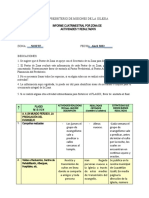 Informe Cuatrimestre Zonas - Betania Enero-Abril 2021