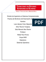 Monitoreo y Desempeño de Procesos