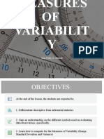 Measures of - Variability