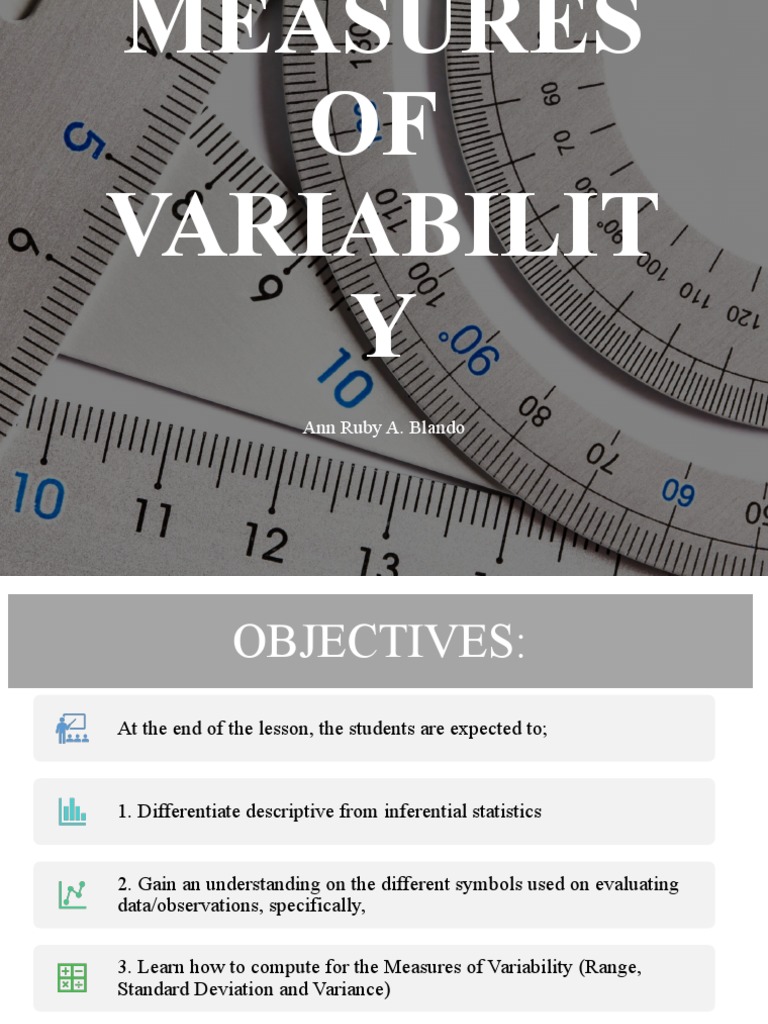 Measures of - Variability | PDF | Statistics | Variance