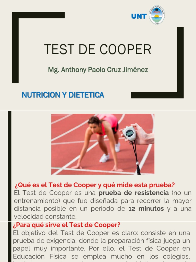 Test de Cooper - Ponencia | PDF