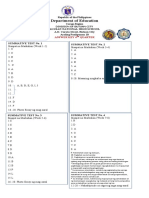 Answer Key 4th Quarter