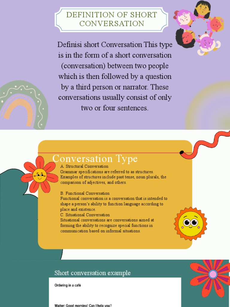 Definition of Short Conversation PDF