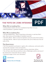The Vote On Jobs Internship Program: What We're Looking For