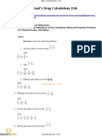 Test Bank For Brown and Mulhollands Drug Calculations 11th Edition by Tritak