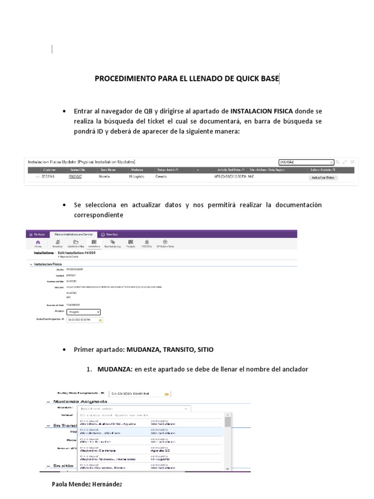 Guía para Llenar Quick Base Efectivamente | PDF | Informática | Software