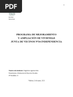 Mejoramiento de Viviendas Programa