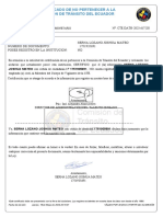 Certificado de No Pertenecer A La Comisión de Tránsito Del Ecuador