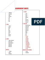 Measurement Units