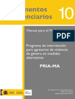2023 Programa de Intervención Para Agresores de Violencia de Género en Medidas Alternativas