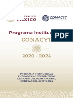 Programa Institucional Conacyt 2020-2024