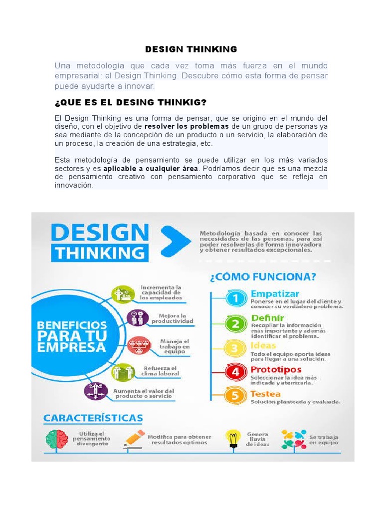 Design Thinking | PDF | El pensamiento de diseño | Cognición