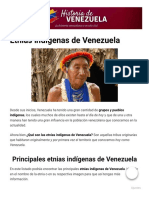 Etnias Indígenas de Venezuela ¿Cuáles Son - Características.