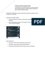 ENTORNOS DE TRABAJO DE MICROSOFT WORD