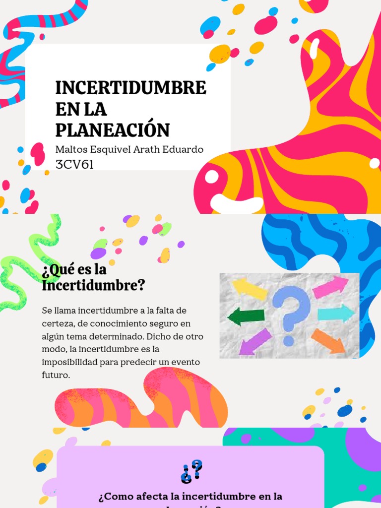 Incertidumbre en la Planeación Empresarial | PDF | Relaciones ...