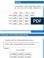 Two-Dimensional Array