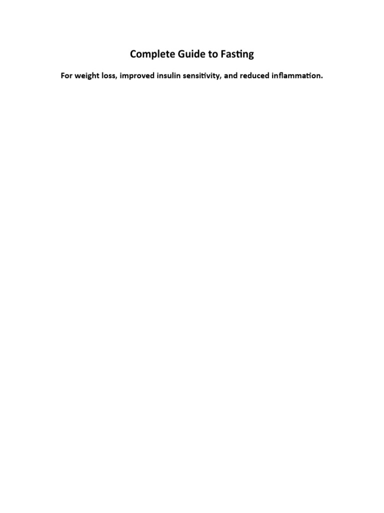 Complete guide to fasting pdf fasting lent