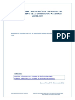 Instructivo de Liquidación Docente Enero 2023