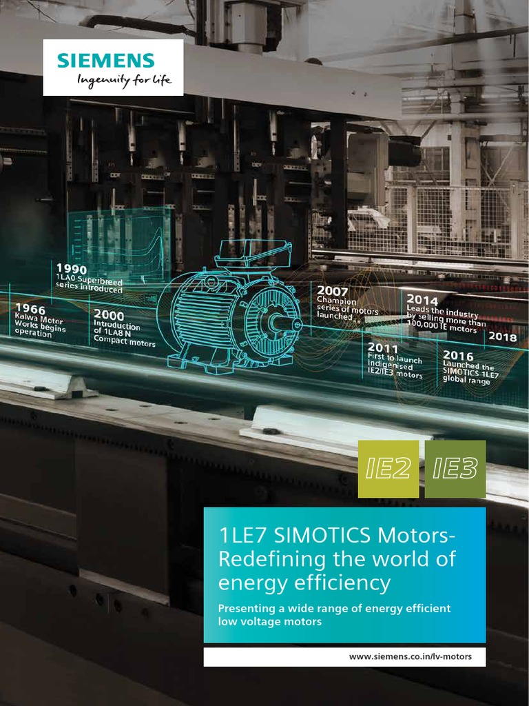 Energy Efficient SIMOTICS Motors Overview | PDF | Quantity | Electrical ...