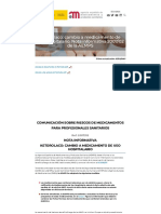 Ketorolaco - Cambio A Medicamento de Uso Hospitalario. Nota Informativa 2007 - 02 de La AEMPS