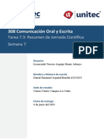 Tarea 7.3 - Resumen de Jornada Científica - 42251015